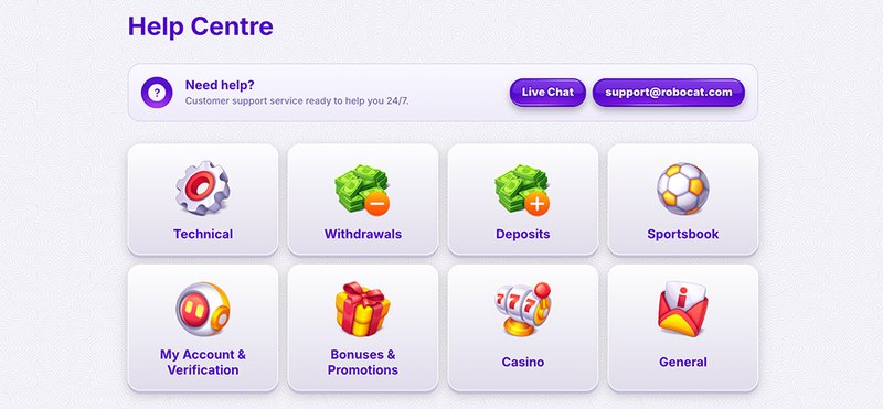 Entdecken Sie den Robocat Casino Erfolg mit unseren besten Willkommensboni.